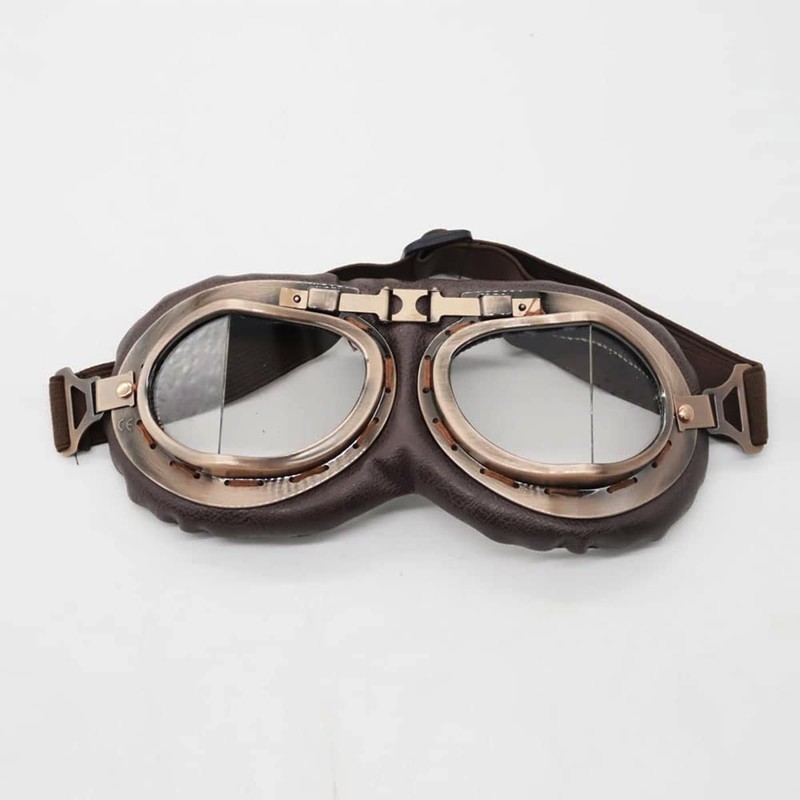 [ZCJSZP] New Retro Goggles Vintage Pilot Goggles Protective Gear Glasses