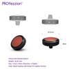 PROfezzion Deluxe & Sturdy Brass Soft Release Button with Microfiber