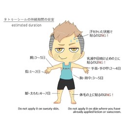 tuzuru Waterproof Big Buddha Tattoo Sticker Set of 2 Bonus