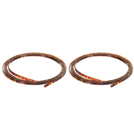 MECCANIXITY 2 Pcs Plastic Binding Purfling Strip 1650x5x1.5mm Guitar Binding Edge Trim for Acoustic Classical Guitar Parts Accessories Dark Brown