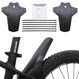 2 Pieces Mudguards Mountain Bike MTB Mudguard, Road Bike Mudguard, Front and Rear Set Accessories Cube Splash Guard Bicycle Mudrocker, Ambidextrous