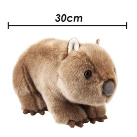VFM - Wombat Soft Toy Wild Animal Plush Cuddly Soft Furry Fluffy Stuffed Toy Plush Toy Cute Stuffed Plushie, Gifts for Birthday, Valentine's Day Christmas- 30cm Brown Wombat