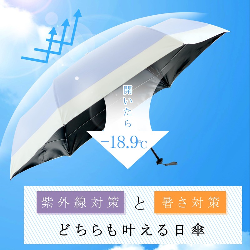 Folding Umbrella, UV Protection, 100 % Light Blocking, Foldable, For