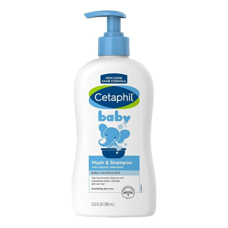 Cetaphil Baby Wash & Shampoo Calendula 2 en 1 Piel