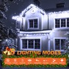 USOKYO Icicle Christmas Lights Outdoor, 480 LED 39FT String Lights