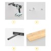 4Pcs Heavy Duty Shelf Support Bracket Invisible Shelf Bracket for