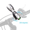 Soporte de luz de Bicicleta Ajustable Linterna de rotaci¨®n de