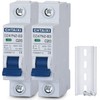 Chtaixi DC Miniature Circuit Breaker, 1 Pole 250V 20 Amp
