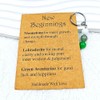 New Beginnings Gifts Keychain for Women Moving Going Away Gifts