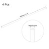 sourcing map 4pcs Acrylic Round Rods 3/16" x 12" Clear