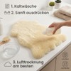 Premium Lambskin Approx. 80 cm - Real Merino Lambskin Natural