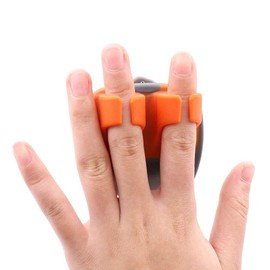 EZONEDEAL Fruit Peeler Ultra Sharp Double Finger Peeler Cutter Fruit and Vegetable Peeler Slicer Cucumber Potato Peeler Tomato Kitchen Tools Creative Gadgets - Palm Peeler (Orange (2PCS))