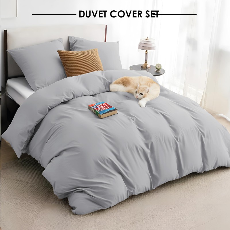 REHAN & CO Single Duvet Cover Sets – Soft Brushed
