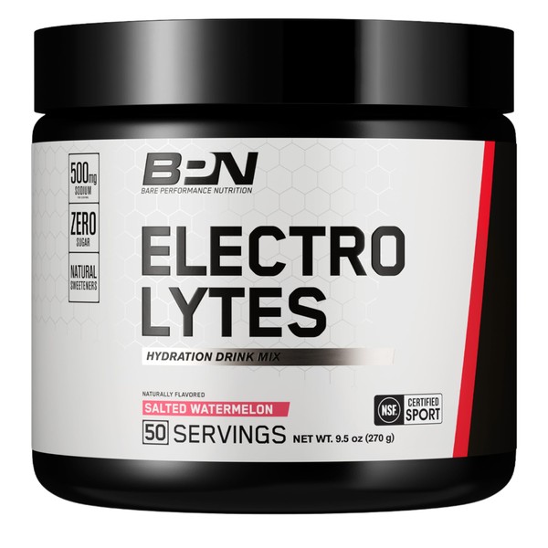 BARE PERFORMANCE NUTRITION, BPN Electrolytes Hydration Drink Mix, No Sugar,