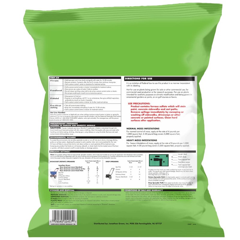 Jonathan Green (11457) Lawn Moss Control - Pesticide for Lawns