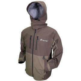 FROGG TOGGS Men's Pilot 2 Guide Waterproof Breathable Rain Jacket, Stone and Taupe, Large