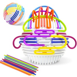 Sensory Fidget Toys Activity Board, Sensory Board 3D DIY Upgrade, Sensory Fidget Toys for Stress Relief, Calming, Focus, ADHD and Autism, Travel Toys for Kids 3+ & Adults with 16 Strings