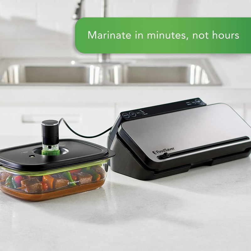 FoodSaver Preserve & Marinate Vacuum Containers, 10 Cup, BPA-Free, Dishwasher