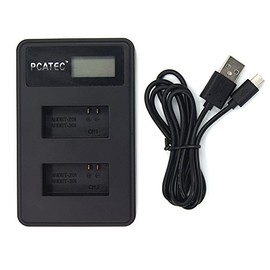 PCATEC GoPro Hero3 Go Pro (AHDBT-201/301) Dual Charger USB Charger with LCD 4 Stage Display Specifications (USB Charger with LCD Included) (USB Charger with LCD Included)