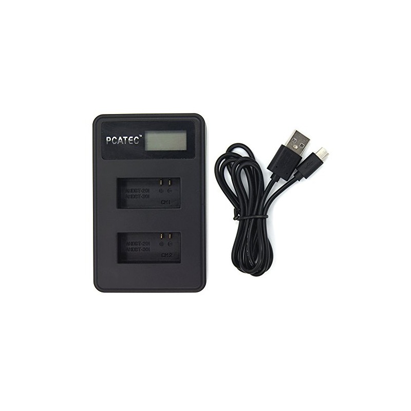 PCATEC GoPro Hero3 Go Pro (AHDBT-201/301) Dual Charger USB Charger