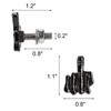 Yarlung 8 Pack License Plate Screws Kit, Finger Shape Stainless