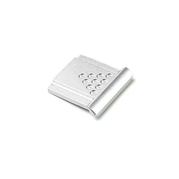 DSLRKIT Metal Universal Hot Shoe Cover for Camera, Silver