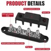 Aramanara 2 Pcs 12V-48V Bus Bar Power Distribution Block with