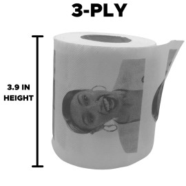 Pesky Patriot Funny AOC face toilet paper 2-Pack | 3-ply Alexandria Ocasio Cortez Printed TP