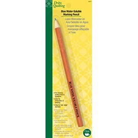 Dritz Quilting 3077 Water Soluble Marking Pencil, Blue