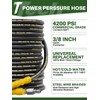 4200PSI Pressure Washer Hose 50FT with 3/8" Swivel Quick Connect