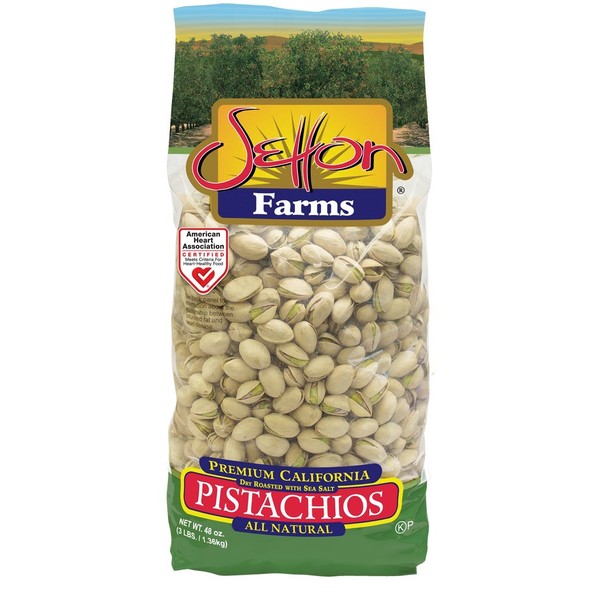 Setton Farms 3 LB Premium Pistachios Dry Roasted w/Sea Salt