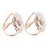 DOITOOL 2PCS Floral Pearl Scarf Ring Clip Elegant Shawl Brooch