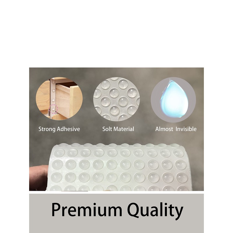Drawer Bumpers Pads,Tiny Cabinet Door Bumpers,Cupboard Dots Self Adhesive Clear