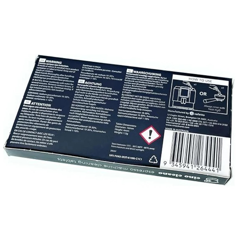 Cino Cleano Espresso Machine Cleaning Tablets, for Breville Espresso Machines