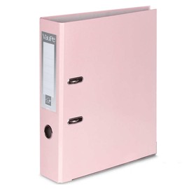 OFFICE CENTRE 1x Pastel Pink A4 Large 75mm Lever Arch File Folder Metal Edge Strengthened Stationery Document Archive Paper Storage Office School Home Easy Filing System 15 Colour Coding Wide Spine…