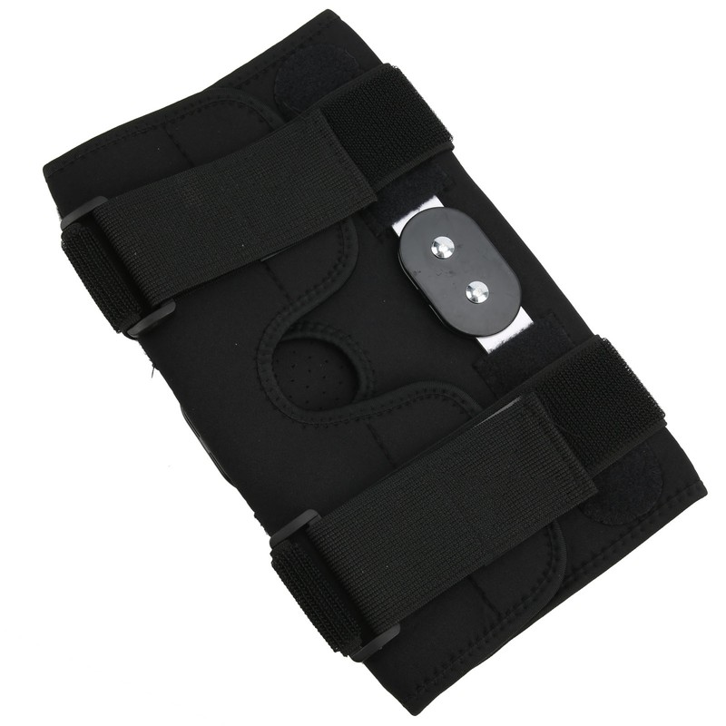 Hinged Knee Brace Support Adjustable Knee Joint Pads with Strap