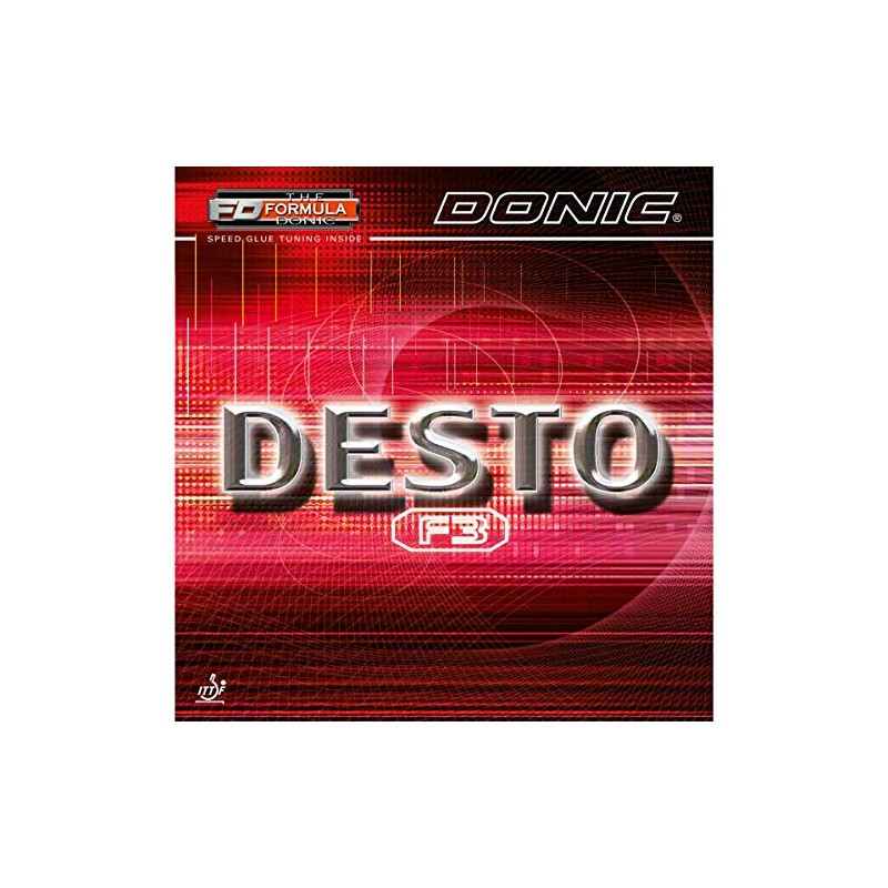 DONIC Rubber Desto F3, options 2.3 mm, red