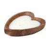 Restaurantware-Coco Casa 7.1 x 5.5 x 2 Inch Heart Wood