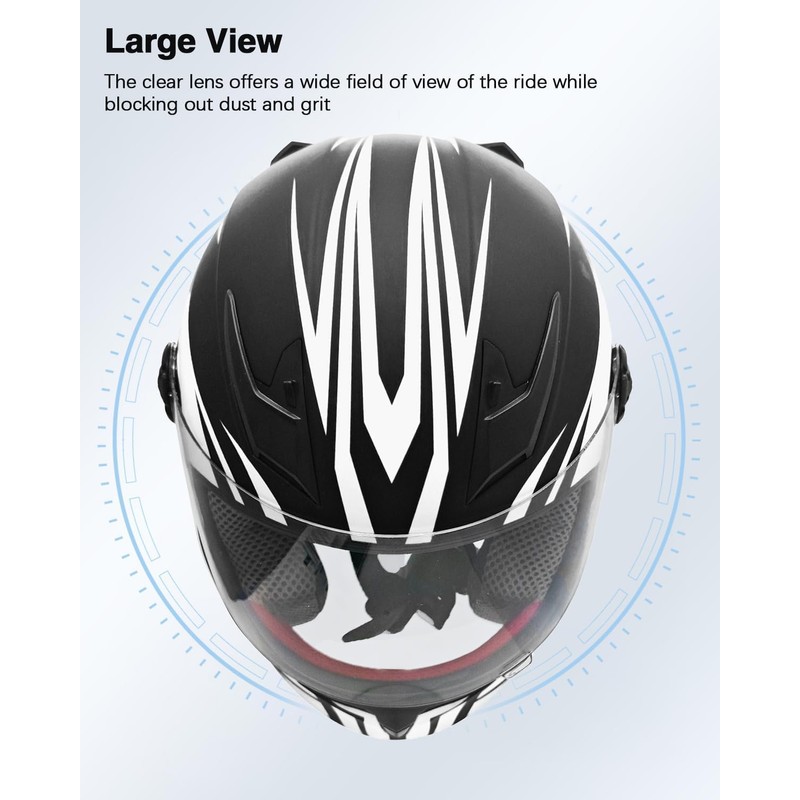 TTMiku Kids Full Face Motorcycle Helmet, Motocross ATV Dirt Bike