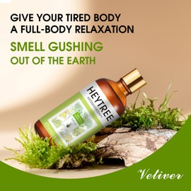 HEYTREE Vetiveröl Ätherisches Öl für Haut & Entspannung | Reine natürliche Aromatherapie-100ml