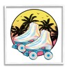Stupell Industries Retro Tropical Summer Sky Vintage Roller Skating Derby,