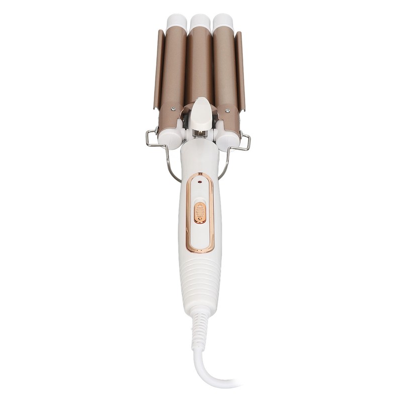 Wavy Curling Wand 3 Barrel Hair Crimper Dry and Wet