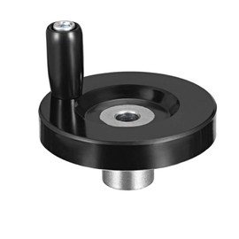 TA-VIGOR 63mm Revolving Handle Hand Wheel, 8mm Hole Diameter Back Corrugated Handwheel for Milling Machine Lathe Lead Screw with Plastic Handle