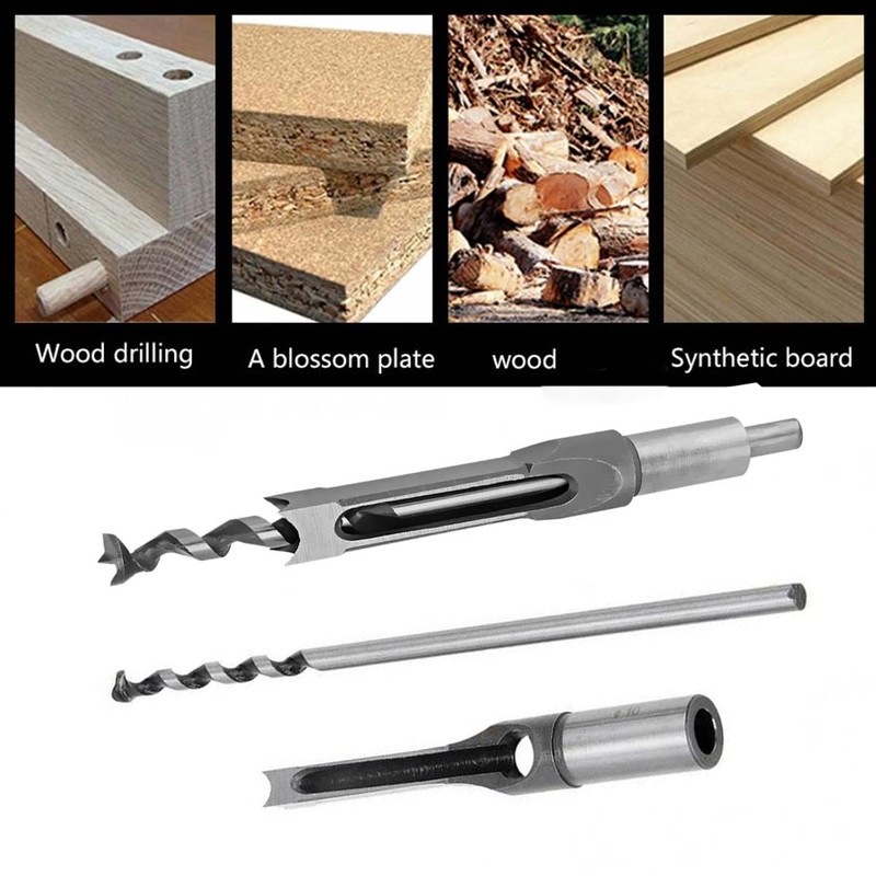 SagaSave 6.4mm Square Hole Drill Bit Opener, 1/4" High-Carbon Steel