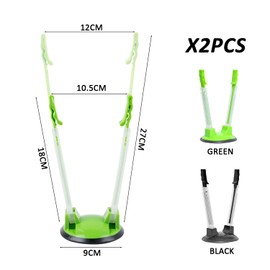 MAXQUU 2 Pieces Food Bag Holder, Plastic Bag Holder, Foldable, Retractable Storage Bag Holder, Comfortable Fresh Bag Holder, Hands-Free Hanging Bag Holder, Clip Bag Holder