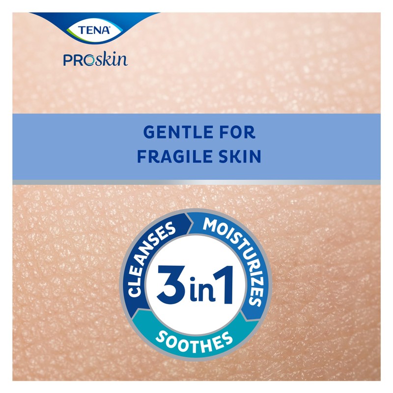 TENA ProSkin Cleansing Cream Cream Rinse-Free Body Wash Tube Mild