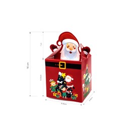 Christmas Sweet Boxes Empty for Gifts Big size -12/24/50 pcs - Christmas Treat presents - candy cupcake cookie treats party - Xmas tree boxes - Santa Claus for decoration by Giftinghouse. (12)
