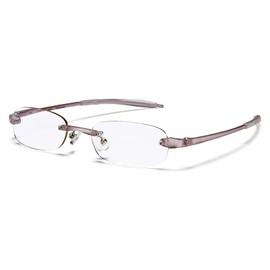 Visualites 5 Pearl 1.00 Lightweight Oval Rimless Reading Glasses for Men and Woman