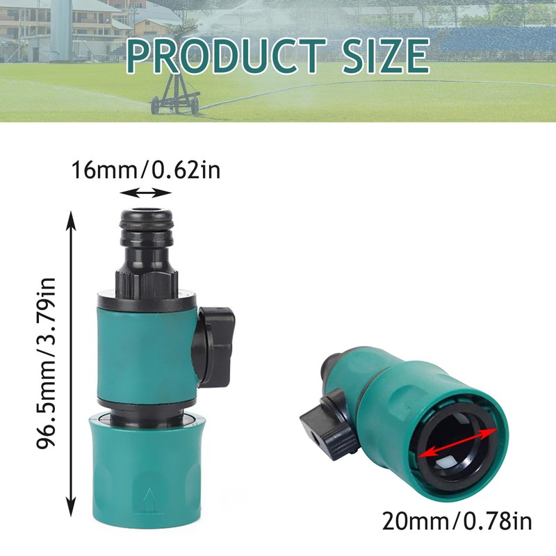 Shut-off Valve for Pipe Connecting Hose Connector with Shut-off Valve
