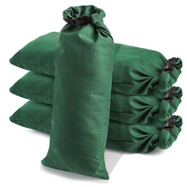 Yopay 4 Pack Sandbags for Flooding, Reusable Flood Water Barrier